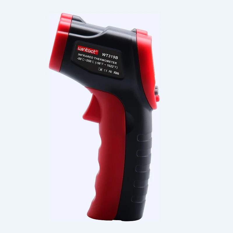 Wintact 600/400 Degrees Celsius Infrared Laser Thermometer Non-contact High Temperature Measuring Gun LCD Industrial Pyrometer