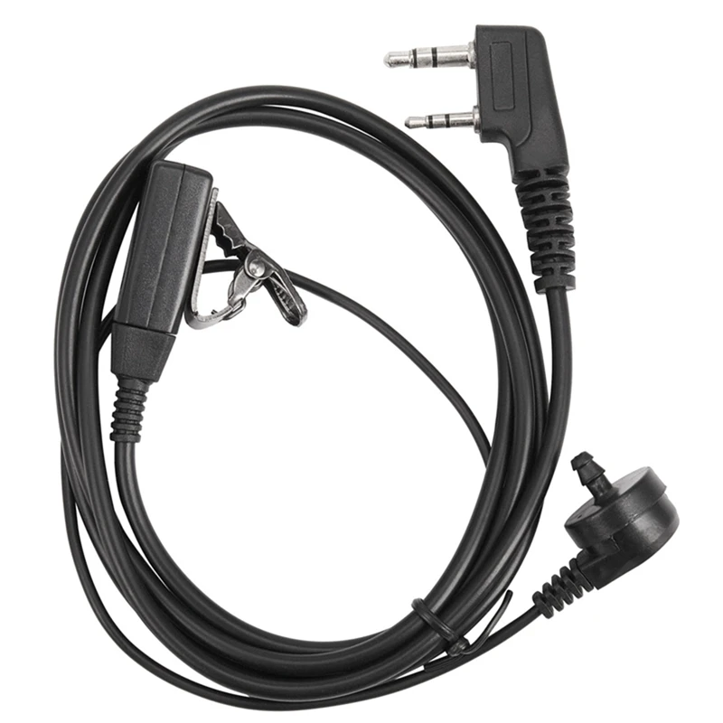 หูฟังวิทยุสื่อสาร10ชิ้นพร้อมไมค์สำหรับวิทยุหูฟังหูฟังเสียงเพลงอากาศสำหรับ UV-82 UV-5R Baofeng 888S