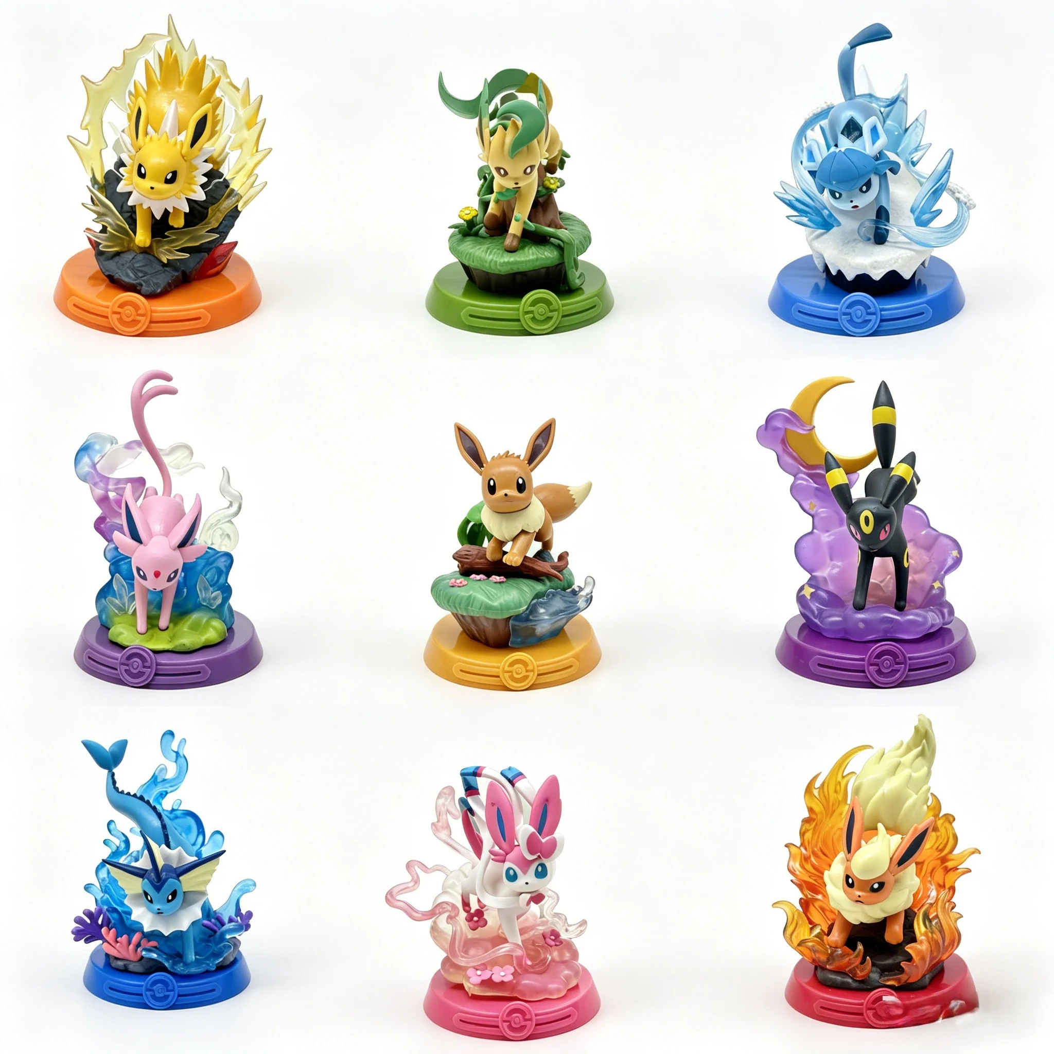 Abenteuer Eevee Blind Box Pokemon Desktop-Figur Ornament, Spielzeug-Geschenk für Jungen, Mädchen und Kinder