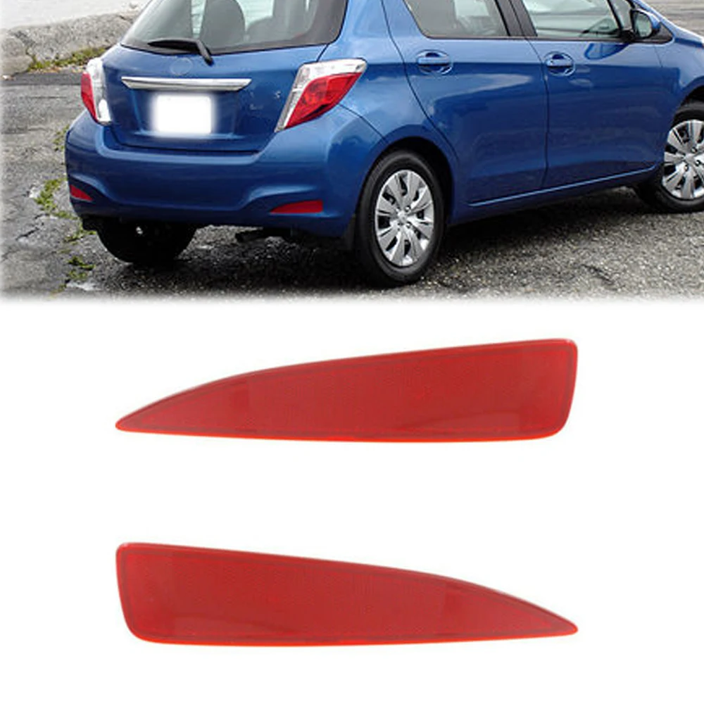 

For Car Rear Bumper Reflector Brake Light Lamp Rear Stop Fog Lamp For Toyota Yaris CE/L/LE 2012-2014 5216352100 5216452100