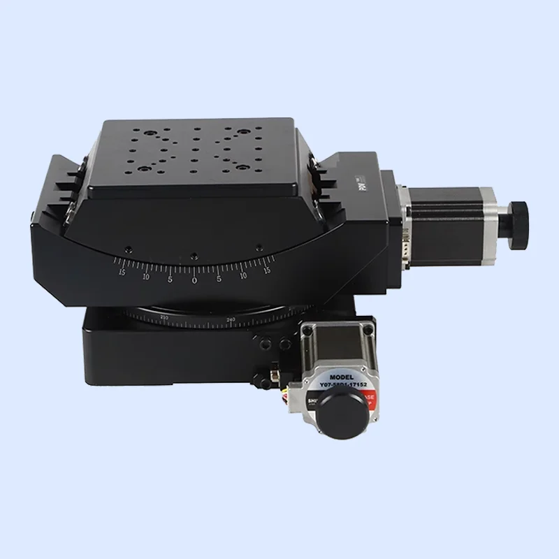 The precision electric rotating Angle table is combined with the displacement table and the arc pendulum table