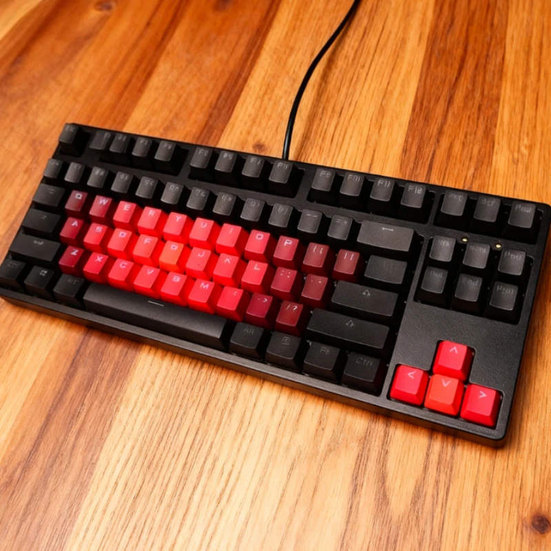 

37-Key Gradient Translucent Keycaps OEM Dyed Gradient Translucent Keycap PBT OEM Profile KeycapsTranslucent Backlight Compatible