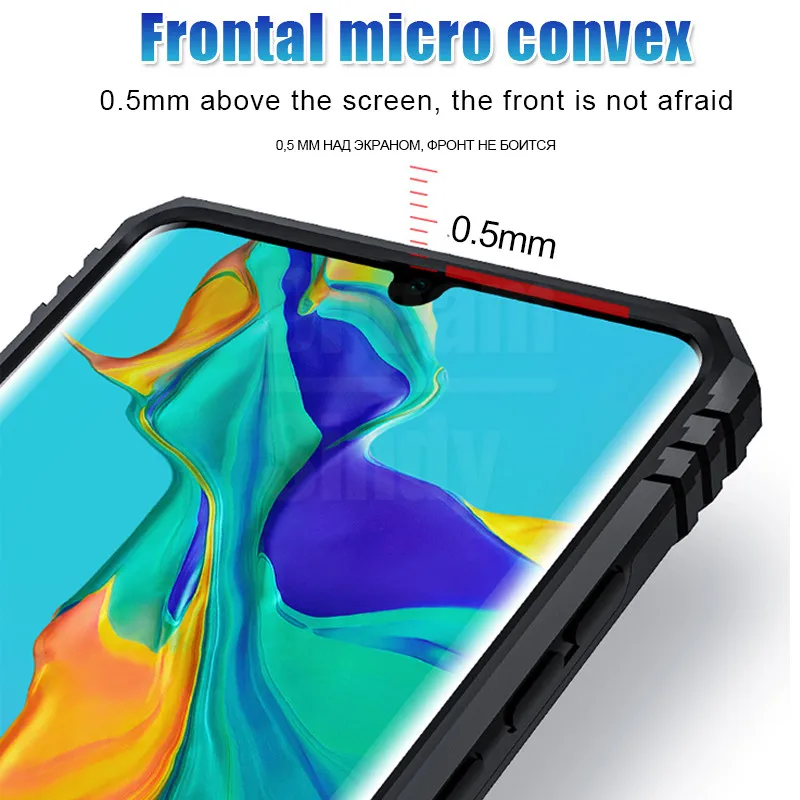 Étui antichoc de luxe pour Huawei P30 Pro P Smart 2019, coque souple avec anneau pour Honor 10 P30 Lite