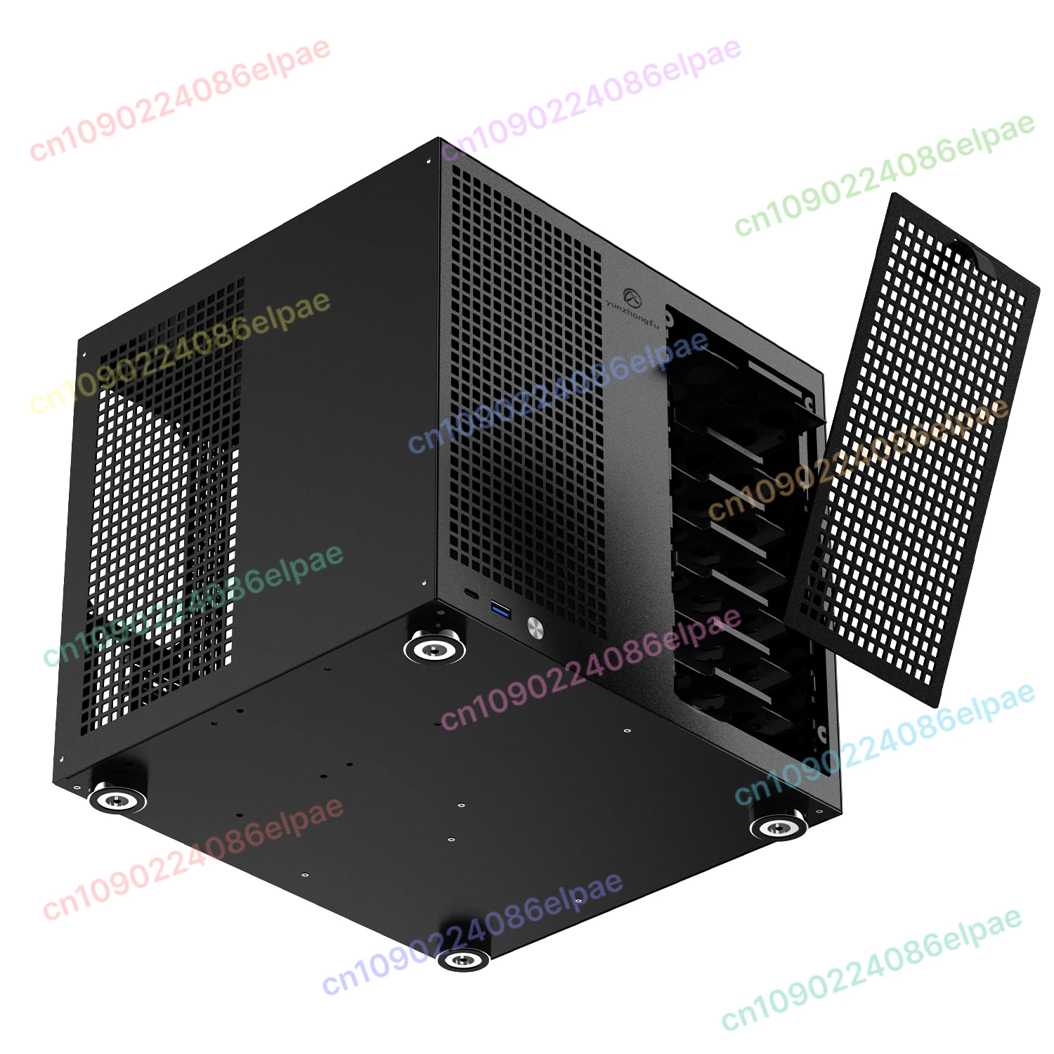 8 disco NAS ATX de alta potência PCIe Backplane Cool Hard Chassis MATX placa principal Mini Drive Solid Drive Chassis