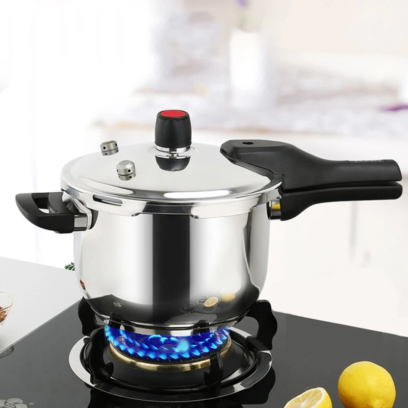 

3/4/5L Stainless Steel Pressure Cooker U-Shaped Gas Stove Induction Cooker Dual-Use Household Kitchen Tools