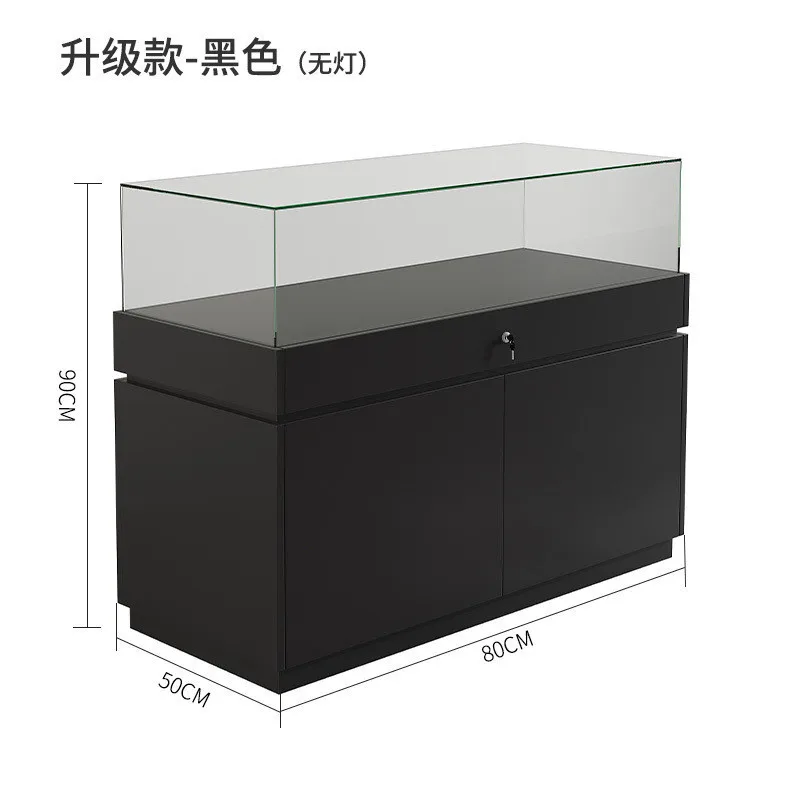 Shopping Mall Jewelry Sample Exhibition Showcase Museum Showcase Mobile Phone Glasses Counter Cosmetics Jade Display Cabinet