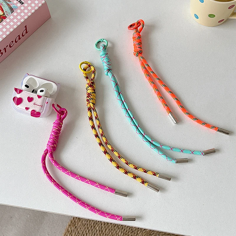 Colorful Key Ring Braided Keychain For Car Lanyard Exquisite Bag Charm Couples Gift Bag Fashion Accessories