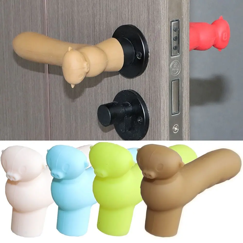 Soft Anti Slip Door Knob Cover Safety Anti-Collision Door Handle Gloves Antifreeze Thicker Design Silicone Doorknob Sleeve Baby