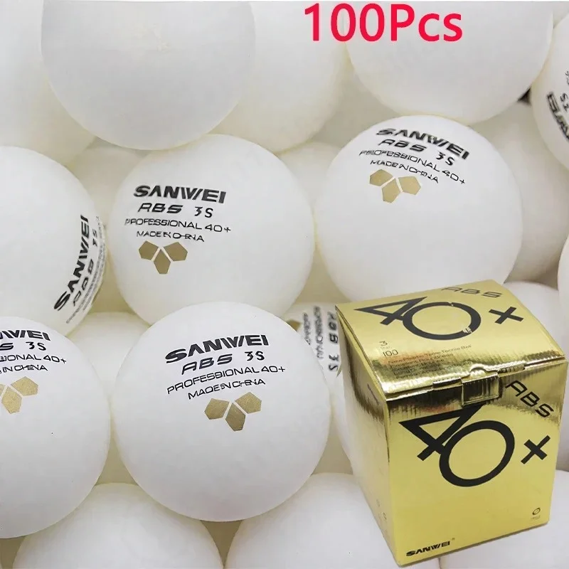Original Table Tennis Balls ABS New Material Professinal 40+ Seamed Ping Pong Balls for Competition & Training Durable