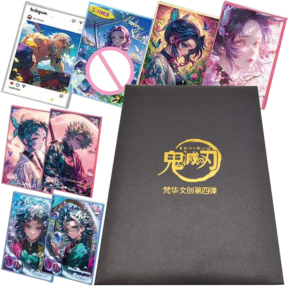 

Demon Slayer Hot Blooded Adventure Anime Color Paper Card Boys Girls' Favorite Manga Protagonist High Quality Cards Table Toys