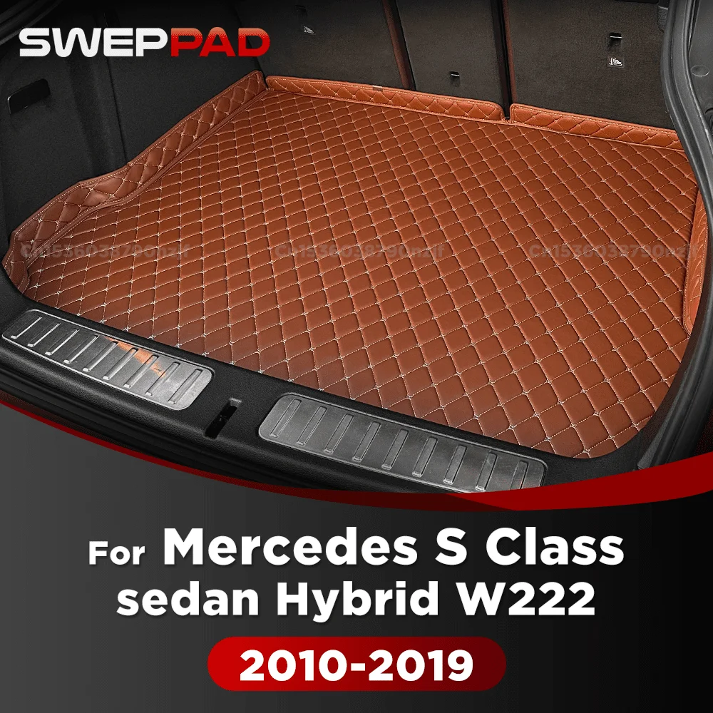 For Mercedes S Class sedan Hybrid W222 2010-2019 18 17 16 15 14 13 12 11 3D Car Trunk Mat Cargo Liner Carpet Accessories