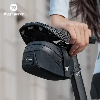 서쪽 자전거 자전거 꼬리 가방 미니 휴대용 안장 가방 방수 사이클링 좌석 꼬리 가방 도구 보관 주머니 도로 자전거 액세서리