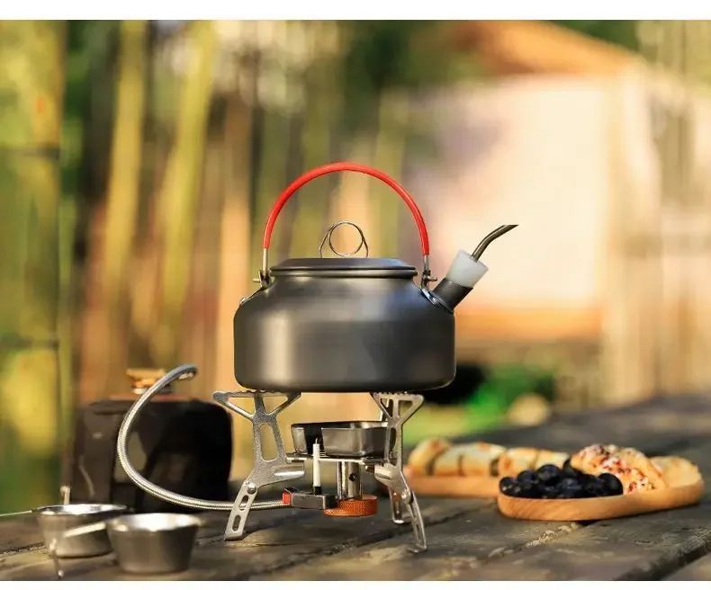 Outdoor Gas Stove Burner Mini split camping gas stove portable picnic flat gas electronic ignition stove