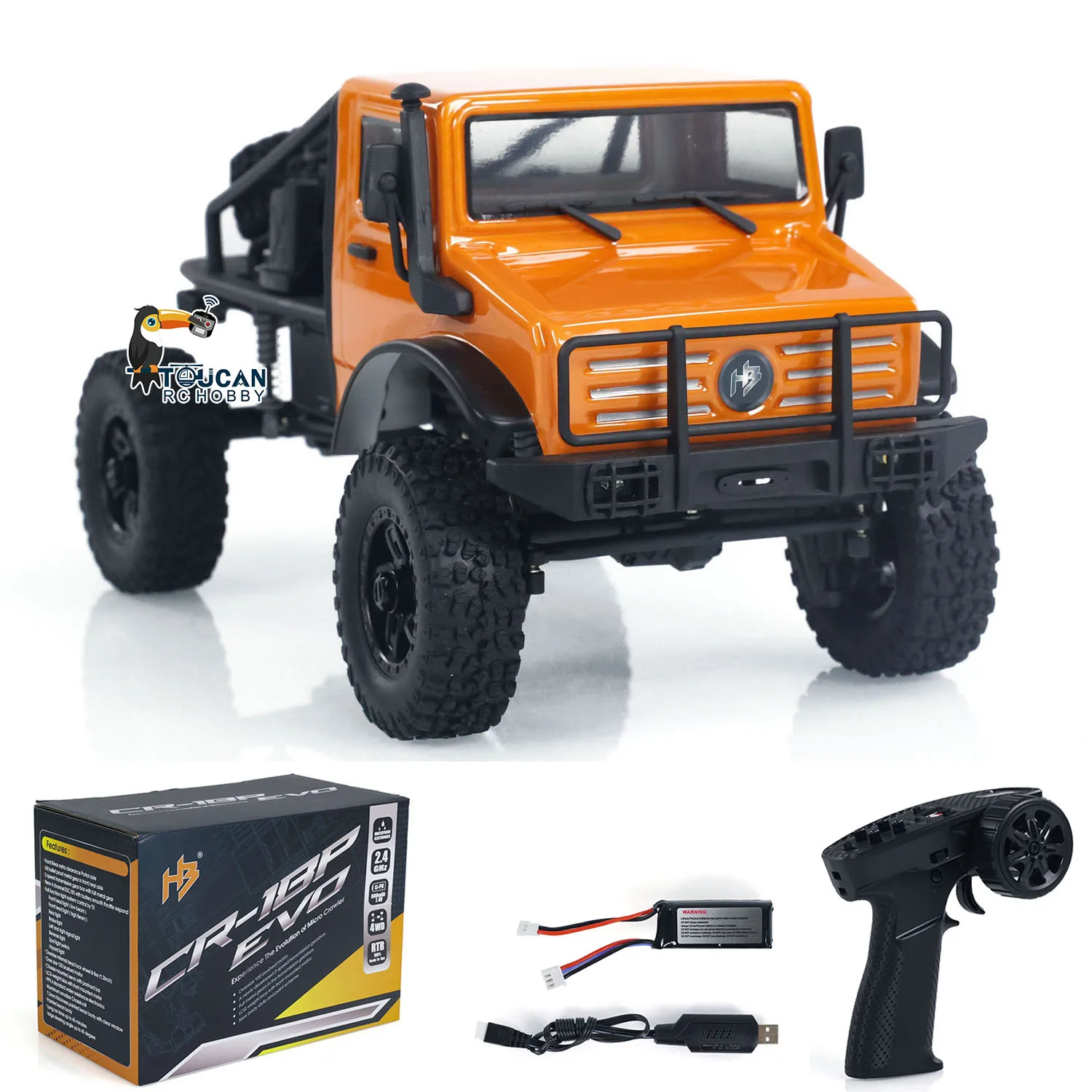 Venta de EE. UU. 1/18 RC Rock vehículos todoterreno Control inalámbrico 4WD coche trepador HobbyPlus CR18P