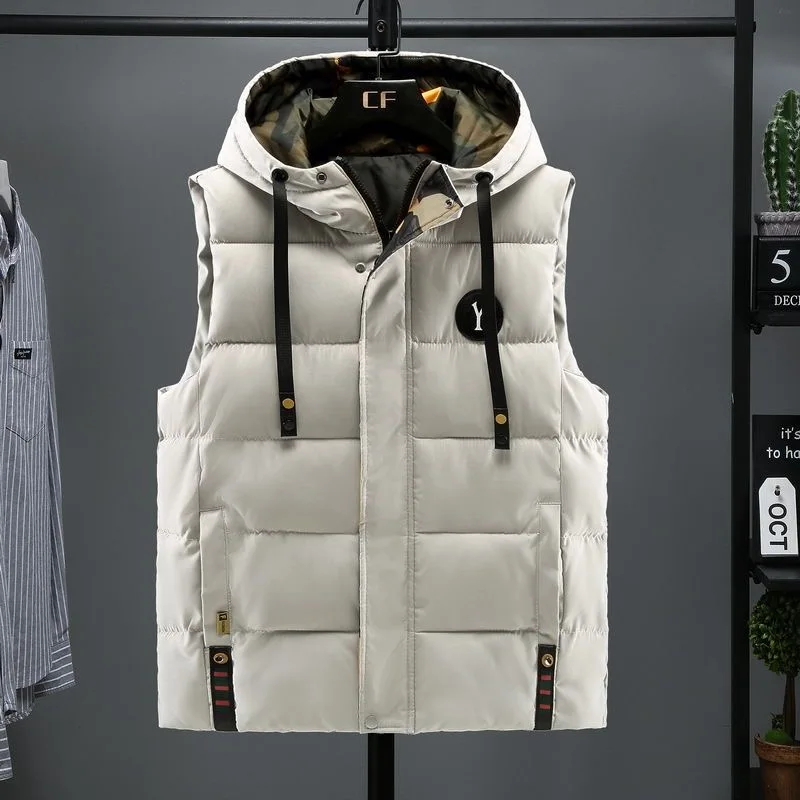 2024 Autumn and Winter New Fashion Trend Thickened Warm Down Vest Men's Casual Loose Sports Large Size High Quality Coat M-5XL