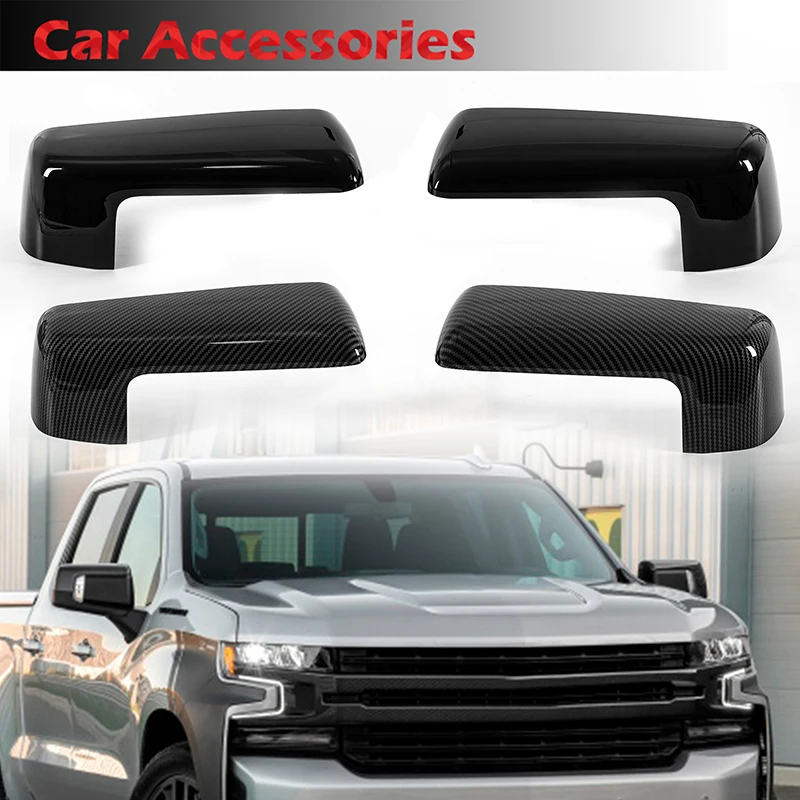 

Fit For Chevrolet Silverado GMC Sierra 1500 2500 3500 2019-2022 Rear Rearview Mirror Cover Side Housing Car Accessories Rhyming