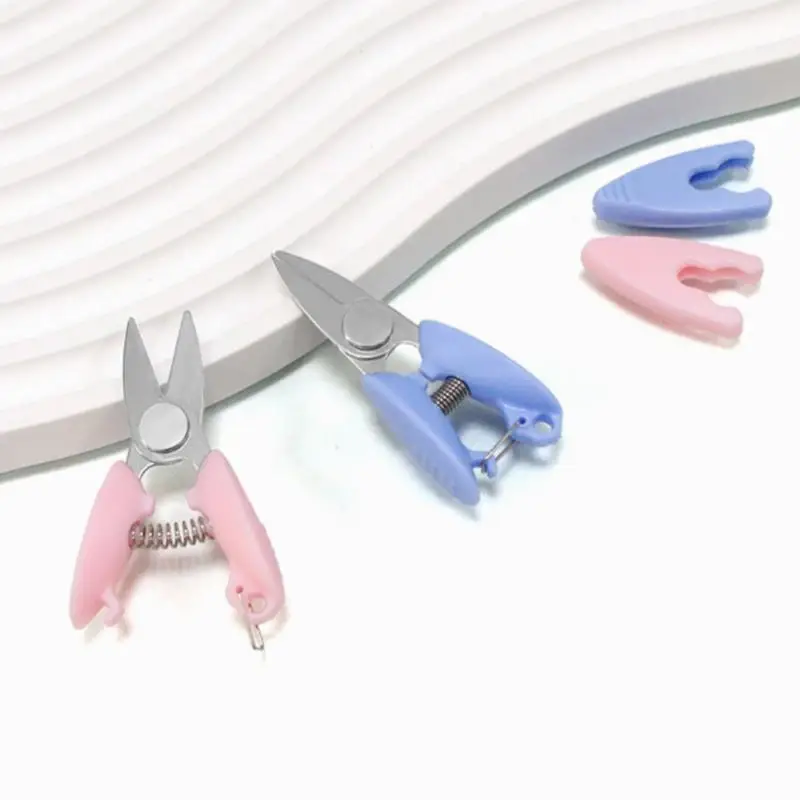 Mini Pocket Scissors Portable Sharp Stainless Steel Metal Blade for Office Embroidery Thread Snips Craft Cross  Sewing Kits