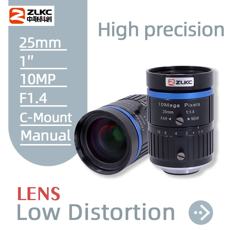 ZLKC C Mount 25mm 10.0Megapixel FA 1