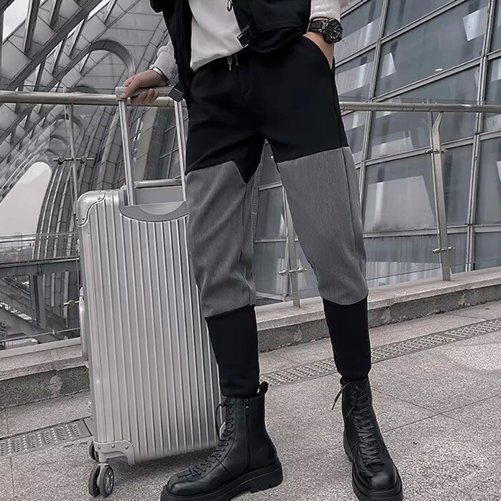 Mens Y2k Casual Pants Spring And Autumn Loose Straight Trousers Trendy Men'S Leggings Pants Plus Velvet Thick Trendy Mens Pants