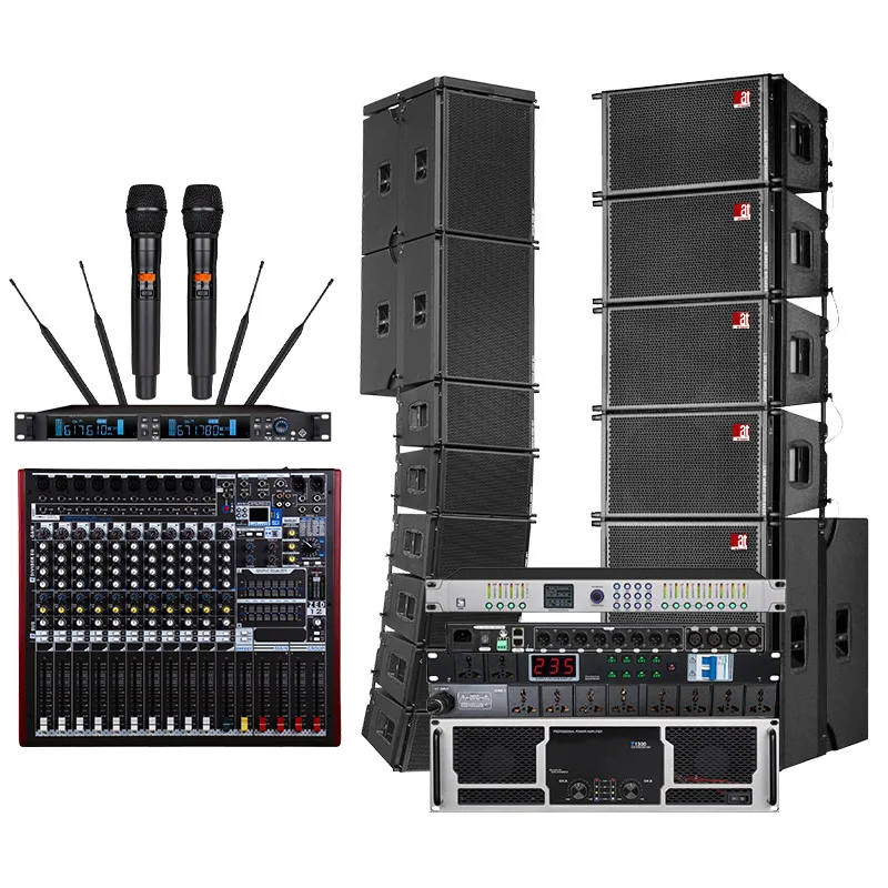 10-Zoll-12-Zoll-Linear-Array-Audioset, große, wasserdichte Performance-Audiogeräte für den Außenbereich