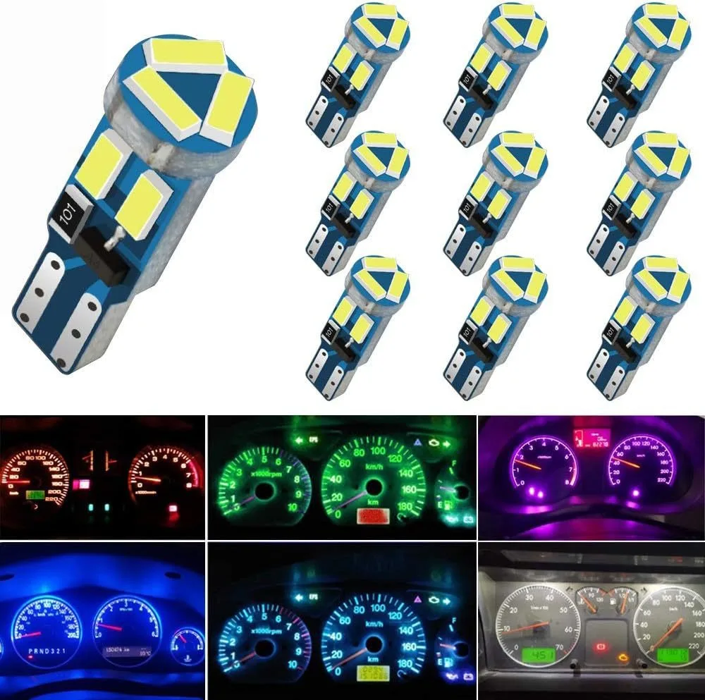 20/10Pcs T5 W3W W1.… - image