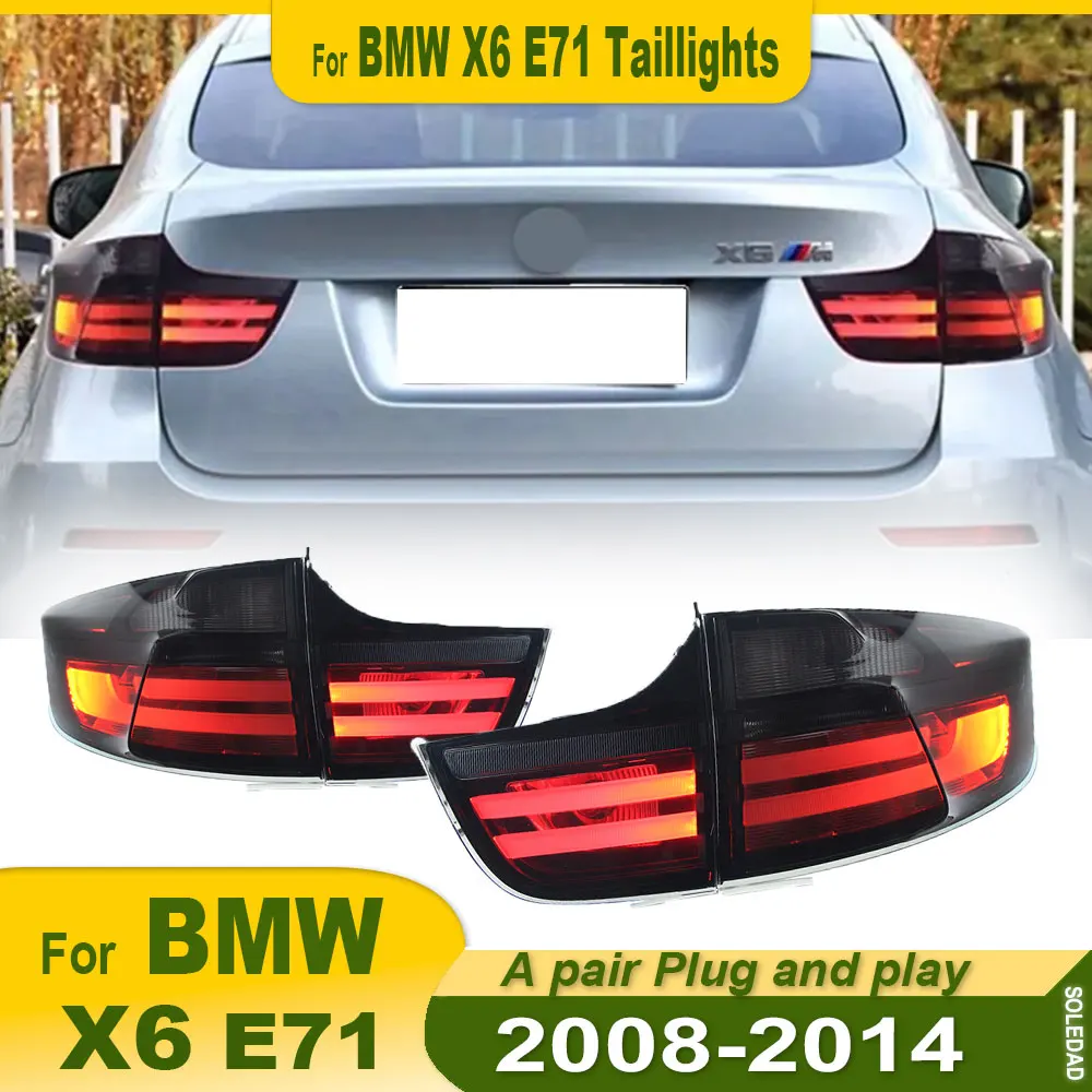 Car Tail Lights For BMW X6 E71 2008 2009 2010 2011 2012 2013 2014 LED Car Tail Lamps Daytime Running Lights Dynamic Turn Signals