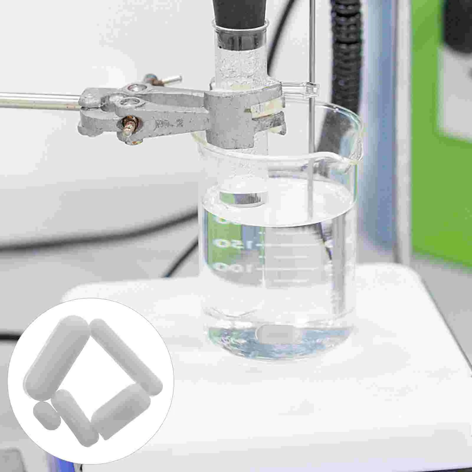 5 Pcs Magnetic Stirrer Bar Laboratory Accessories Mixer Rod Bars Stirring Practical