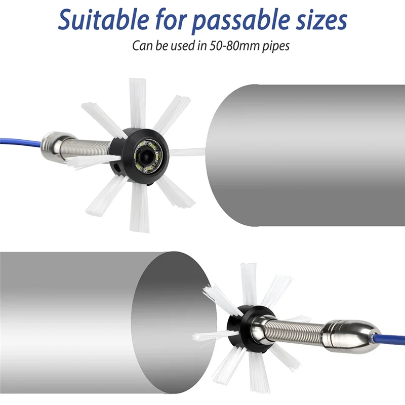 Ruota della telecamera Copertura anticollisione Tubo Telecamera per fognatura Resistente alla ruota Copertura protettiva per telecamera fognaria Robusta per ispezione-AS97