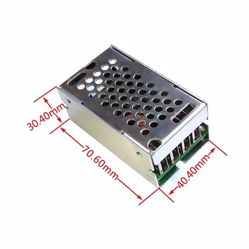 DC-DC 9V 12V 24V 36V a 5V Step Down Board 5A 4 uscita USB modulo di alimentazione convertitore Buck con guscio in alluminio per telefoni