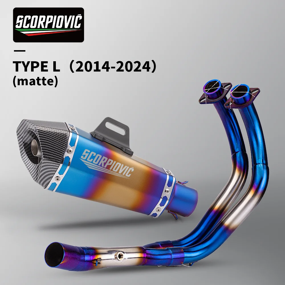Geschikt voor MT-07 FZ-07 2014 - 2024 TRACER 7/GT TRACER 700/GT motorfiets uitlaatsysteem pakket