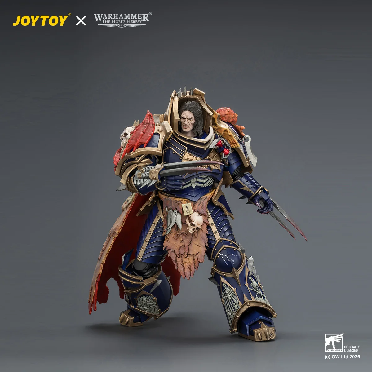 【MT】Pre Sale JOYTOY Warhammer 40K Night Lords Konrad Curze Primarch of The Night Lords Legion 1/18 Action Figurine view 4