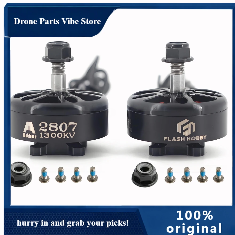 

AP4pcs/лот FlashHobby A2807 2807 KV1300 1300KV 6S Бесколлекторный двигатель постоянного тока для радиоуправляемых моделей самолетов и FPV дронов