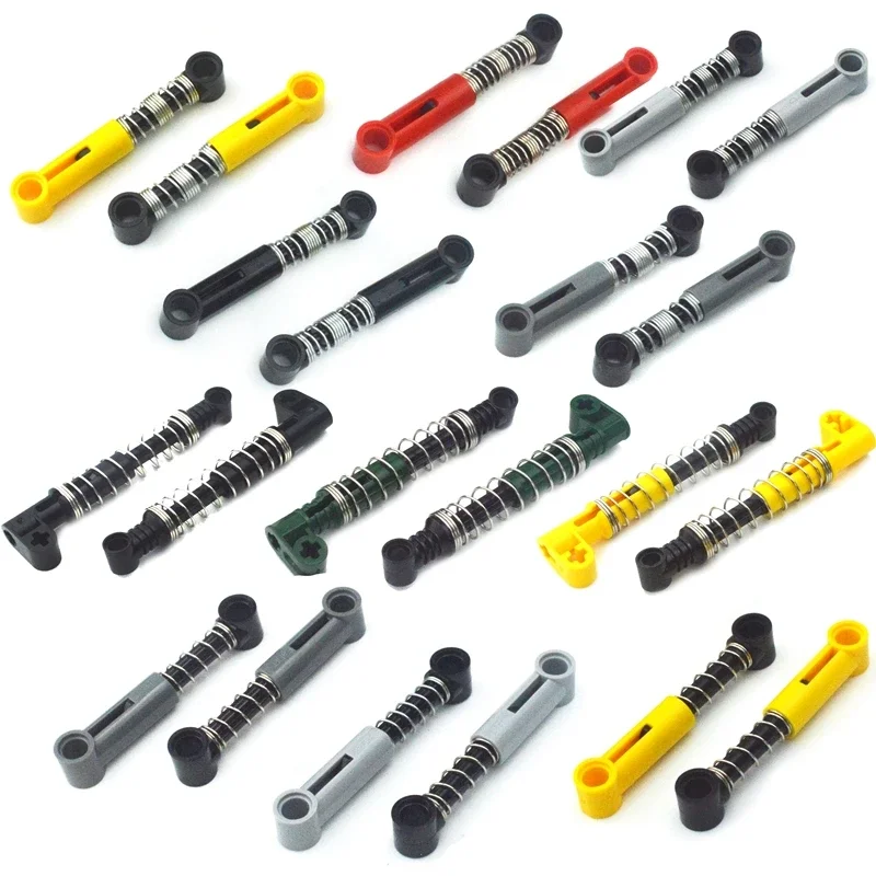 Spring 18404 76138 76537 Technical MOC Parts soft hard Spring Building Blocks Self-Locking Bricks Shock Absorber Accessories