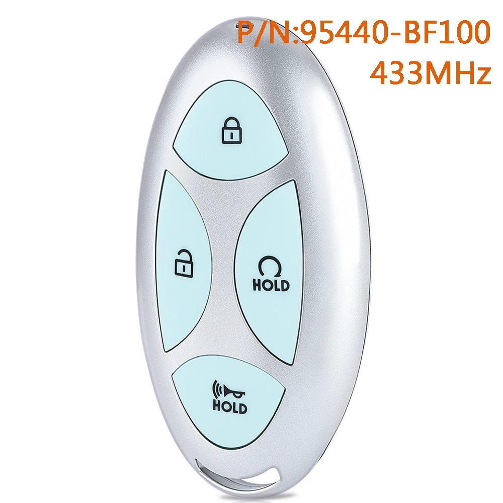 

KEYECU 95440-BF100 Smart Remote Key Fob for Hyundai Kona 2023 2024 2025 TQ8-FOB-4F61M43 433MHz 4 Buttons