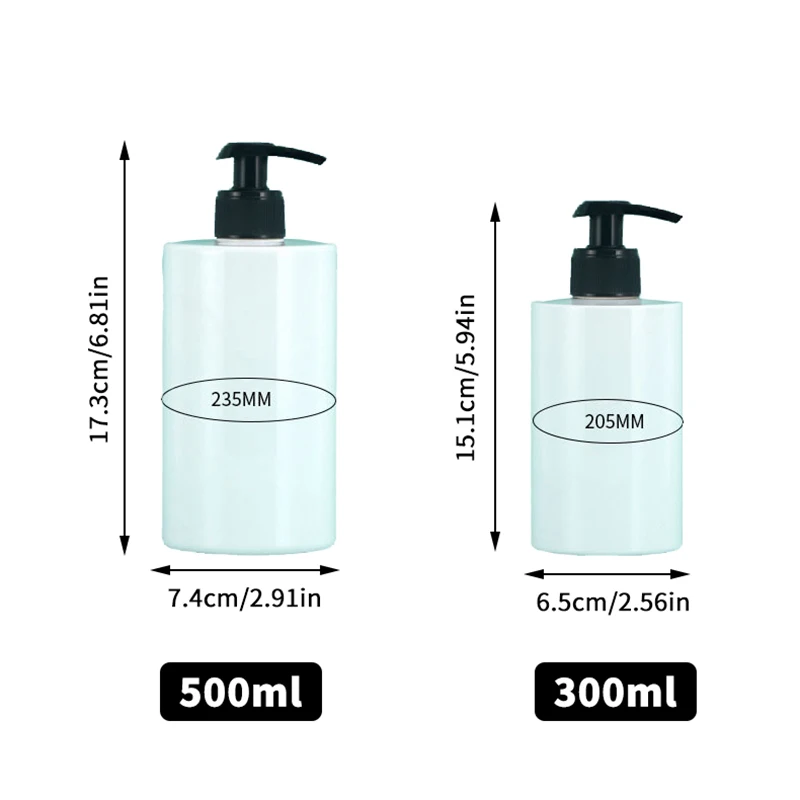 300/500ml Dispenser di Sapone Bottiglia Shampoo Doccia Gel Bottiglia Riutilizzabile Bocca Larga Lozione Disinfettante Per Le Mani Bottiglia contenitore del bagno