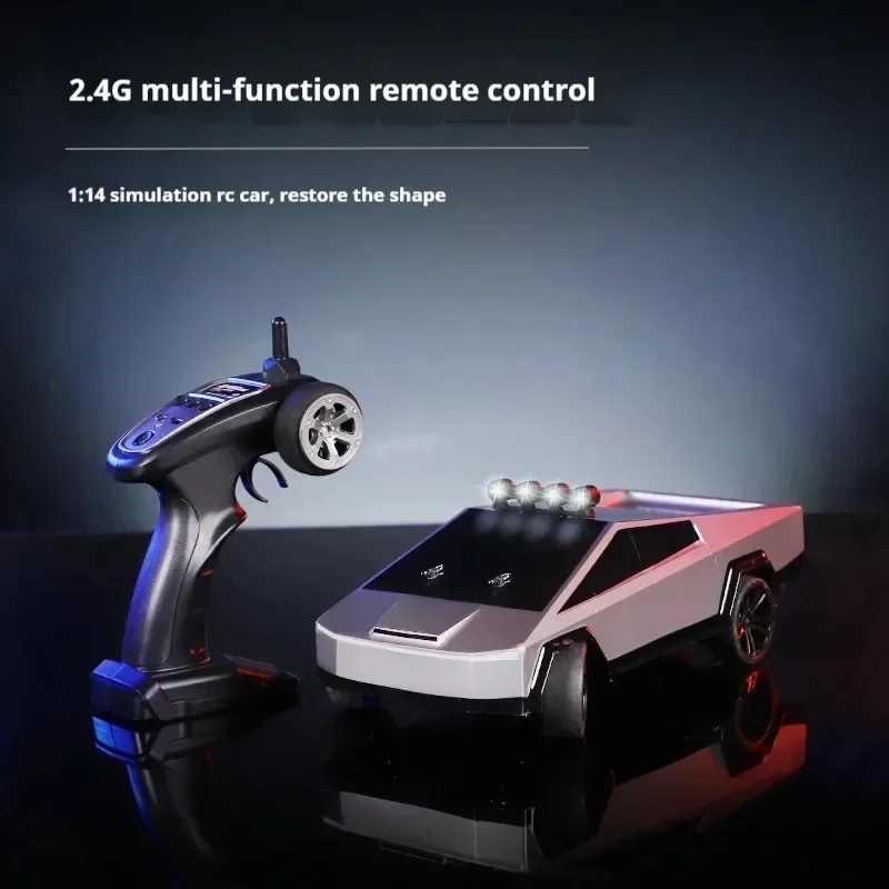 1:14 professional 4x4 rc cars,remote control car,gyroscope cool lights racing car model,48km/h high-speed rc drift car,kids toys