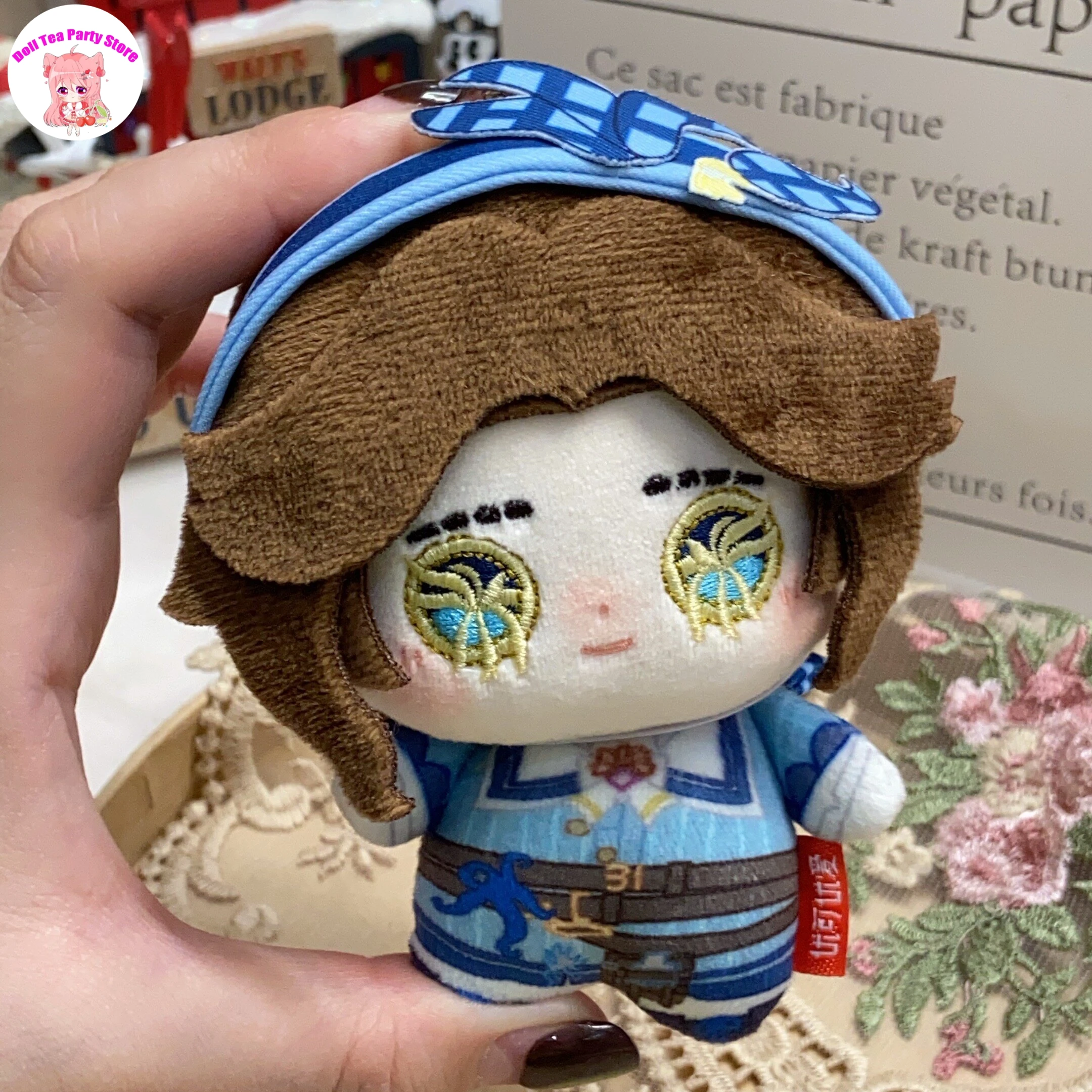 

Аниме Identity V: Доктор Эмили Дейл, версия «Вечный цветок», хлопковая плюшевая кукла, 10 см, мультяшный брелок-подвеска, подарок