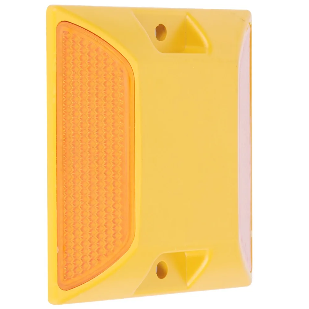 10pcs-durable-double-yellow-road-reflectors-plasticl-universal-pavement-markers-reflective-compact-street-reflectors