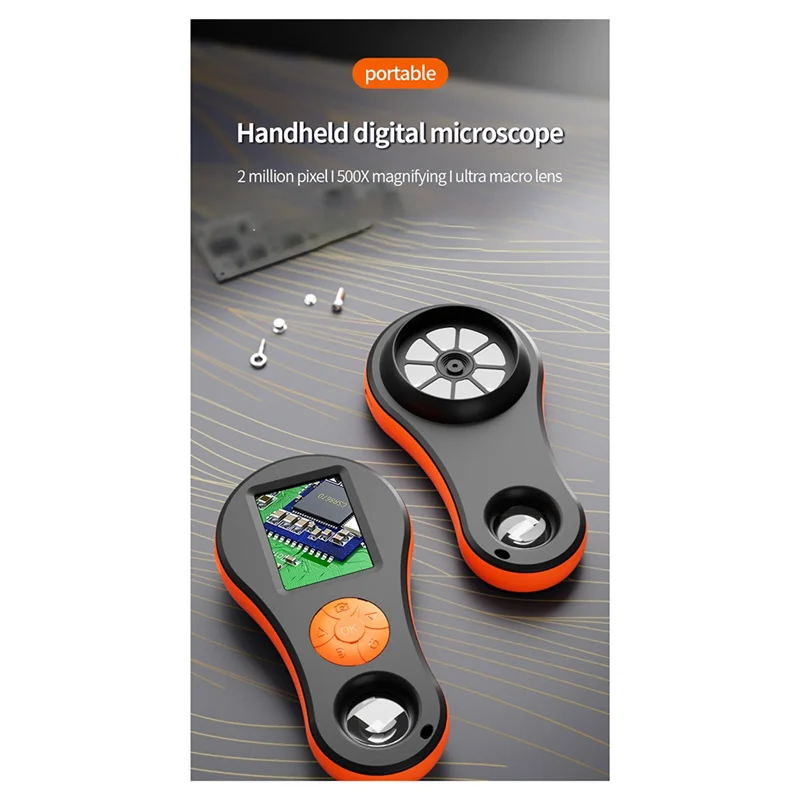 MAKE-Upgrade 500X Digital Microscope 1080P Video Coin Microscopio With Magnifying Glass For Electronics Repair