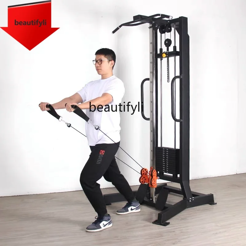 A49 Commercial Unilateral Trainer Double Handle High and Low Pull Rowing Strength Training Fitness Equipment