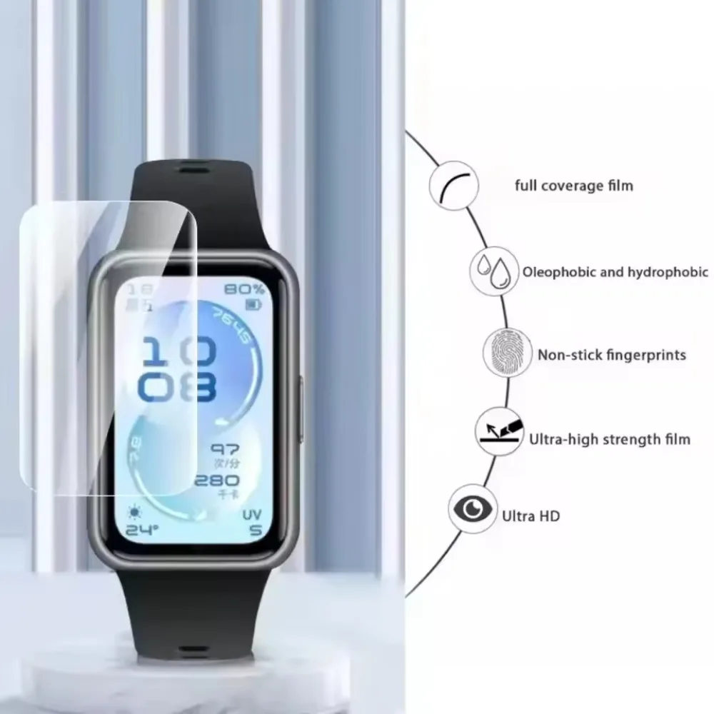 Películas de hidrogel para Huawei Band 11 Smartband, protectores de pantalla antiarañazos de TPU suave para Huawei Band 11 Pro, película protectora limpia
