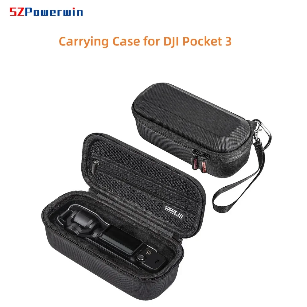 حقيبة حمل من جلد البولي يوريثان لحقيبة تخزين DJI Pocket 3 مع صندوق حزام حبل Osmo Pocket 3 ملحقات كاميرا الحركة الرياضية