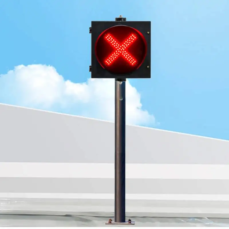 Segnale trasversale rosso semaforo da 300 mm |   Multi-tensione opzionale impermeabile e resistente alle alte temperature | Materiale PC