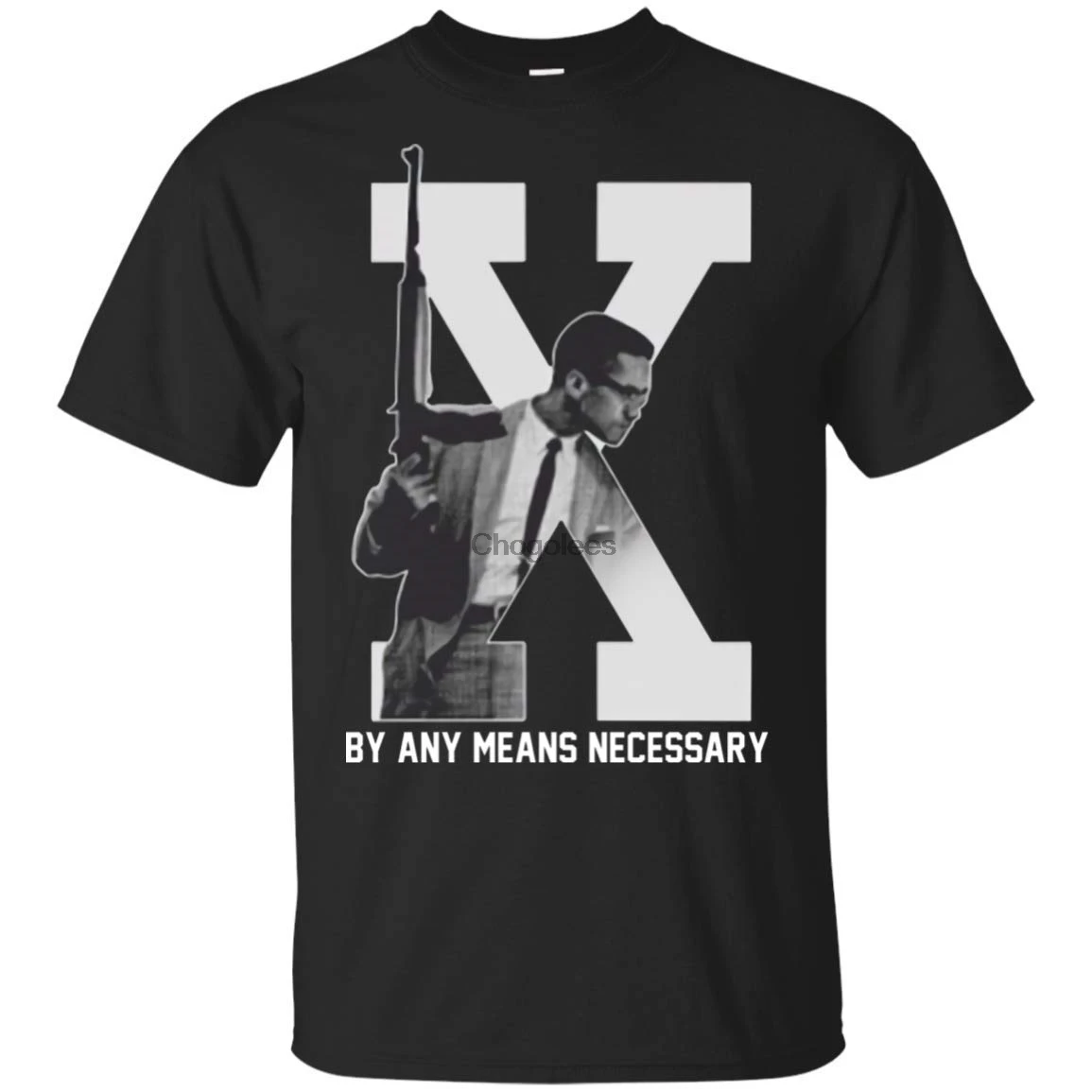 MESUSISIY Store Cool Malcolm X by Any Means Necessary T-Shirt Retro 90's Drama Movie for Daddy Husband T-Shirt Unisex T-Shirt