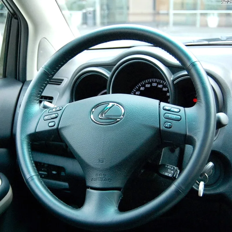 

Аксессуар для салона автомобиля, чехол на колесо для Lexus GS300 GS350 RX400h 2007 2008, прошитая вручную, нескользящая кожа