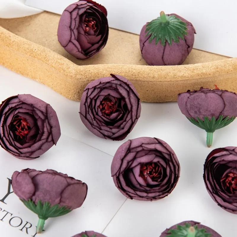 10 Stück Künstliche Blumen aus Seide, Teegarten-Rosen, Großhandel, Scrapbook, Heimdekoration, Girlande, Hochzeitsstrauß, DIY-Geschenk, Süßigkeitenbox – Detail 8