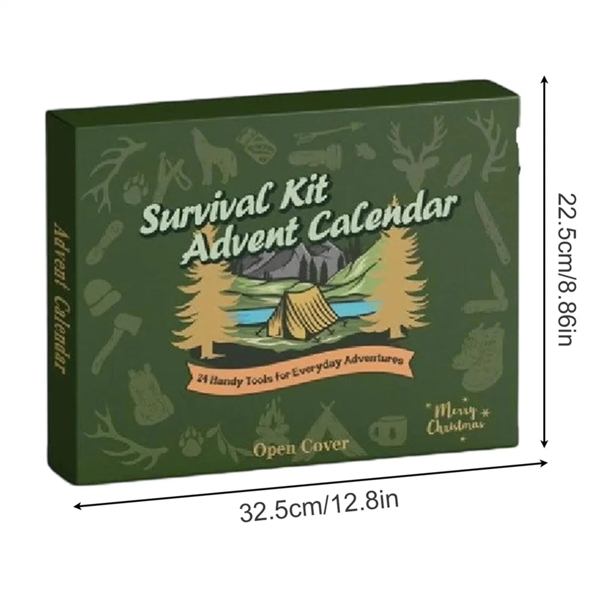 2025+ サバイバルキット 24日間 クリスマスカウントダウン クールな装備 2025 ツールセット ティーン向け ハイキング 男の子 キャンプ愛好家 アウトドア