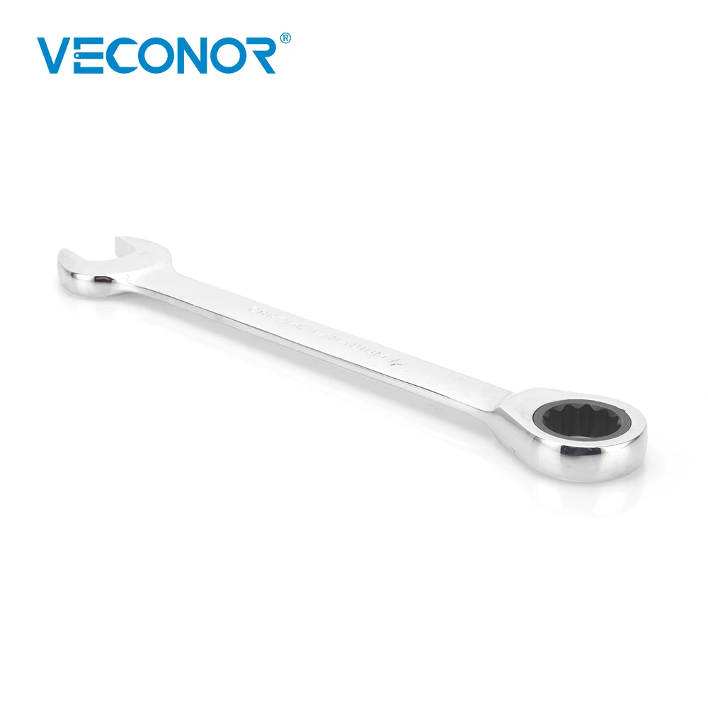 8mm Ratchet Wrench Spanner Fixed Head Mirror Polish 72T Ratcheting High Torque Multitool