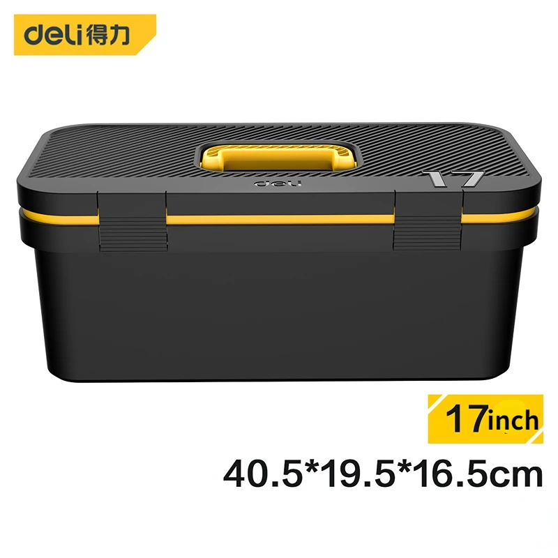 Deli 14/17 ''Aufbewahrung boxen multifunktion aler Elektriker tragbarer Werkzeug kasten Organizer Druckfest igkeit Haushalts werkzeug koffer