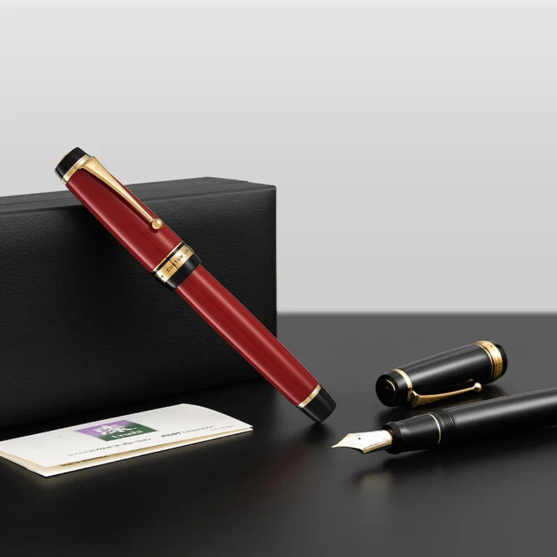 Japan PILOT No.30 Nib Pen Custom kk URUSHI Lacquer 18K Gold Pointed Two tone Hard Rubber FKV88SR